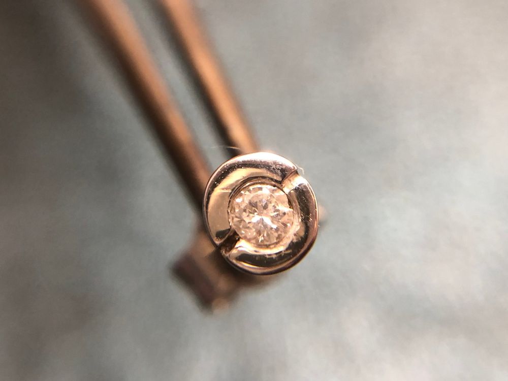 Orecchini pendenti & Orecchini a lobo: Ohrstecker mit Diamanten 0.10 ct. 18 Karat Weissgold 750 – Nuovo (secondo la descrizione) da Bern venduto da bombich 4