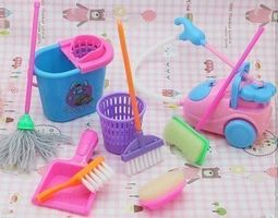 BARBIE - REINIGUNGSSET - 9-TEILIG - ZUBEHÖR FÜR BARBIE