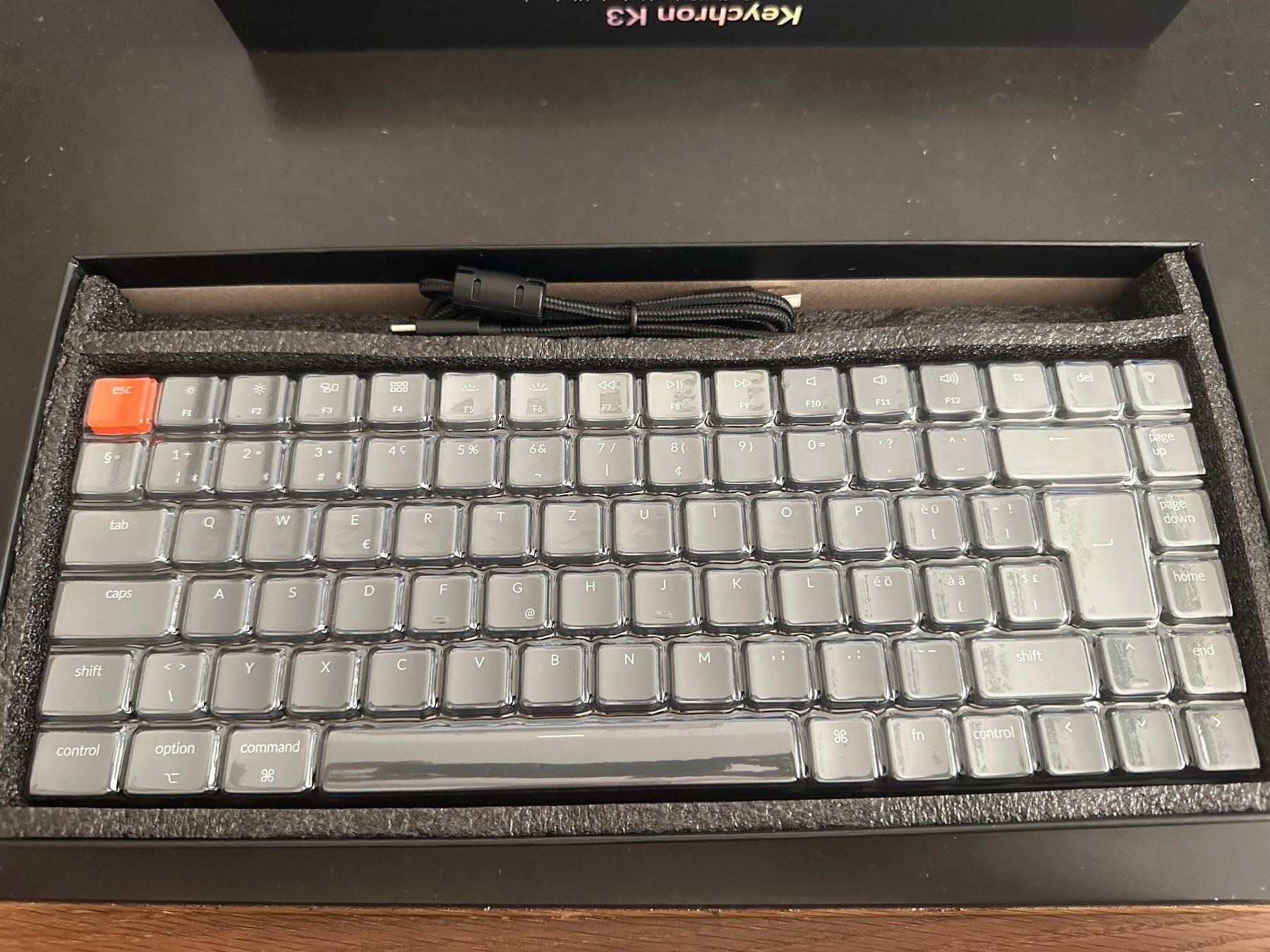 Keychron Tastaturen: Keychron K3 V2 Dark-Gray CH-Layout – Gebraucht aus Rapperswil SG von  1