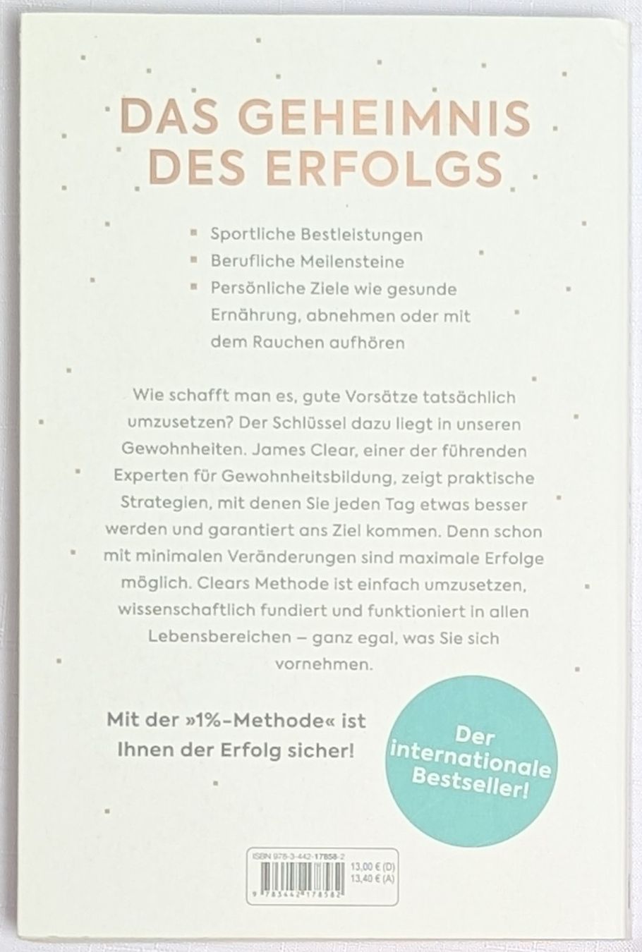 Libri: Die 1%-Methode - James Clear – Nuovo (secondo la descrizione) da Wängi venduto da ABIZONE-86 1