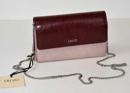 LIU JO Tasche Clutch Schultertasche/rosa d.rot/21x14x4/Neu