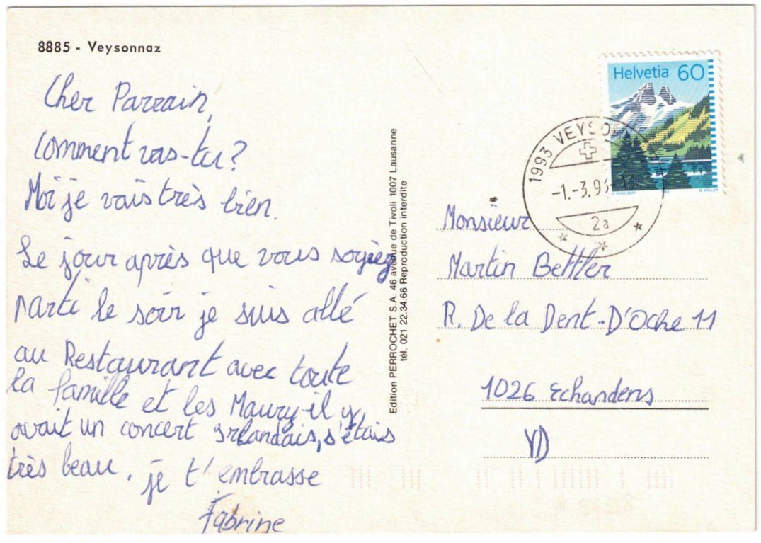 Cartoline postali: Veysonnaz - 5 Bild AK – Usato da Binningen venduto da Mountainrider 1