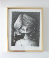 Lotte Teussink "Portrait of a girl", handsigniert