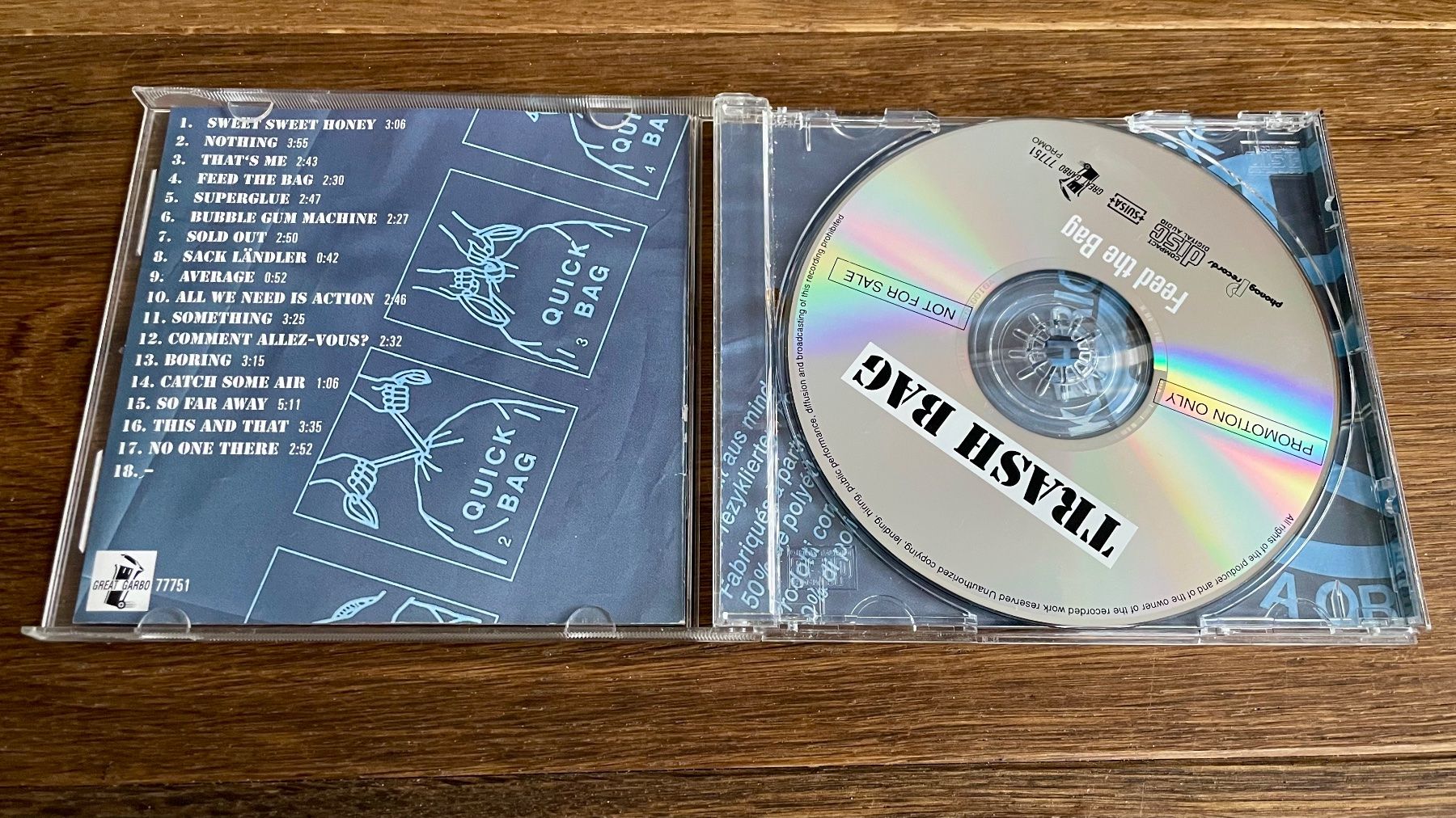 CD: Trash Bag (Pfuri) - Feed the Bag - CD – Usato da Pontresina venduto da il-bain 2