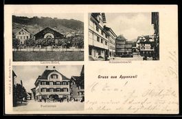 Appenzell, Schmäuslemarkt, Postbureau, 