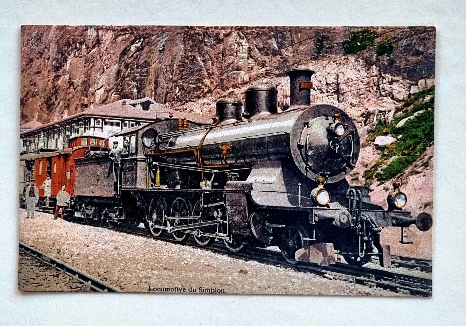 Cartoline postali: Locomotive du Simplon - Dampfeisenbahn - Chemin de Fer – Usato da Rothrist venduto da RROENK