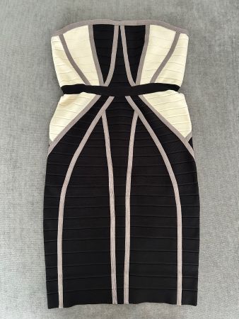 HERVE LEGER Vintage Designer Elegantes Kleid