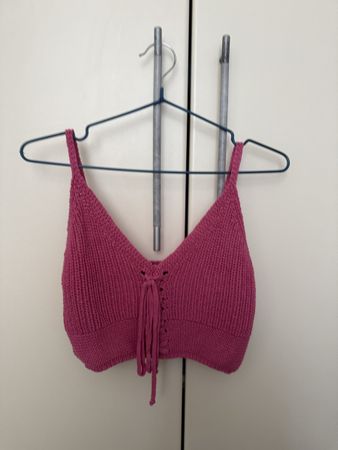 Top lavorato a maglia taglia S/M