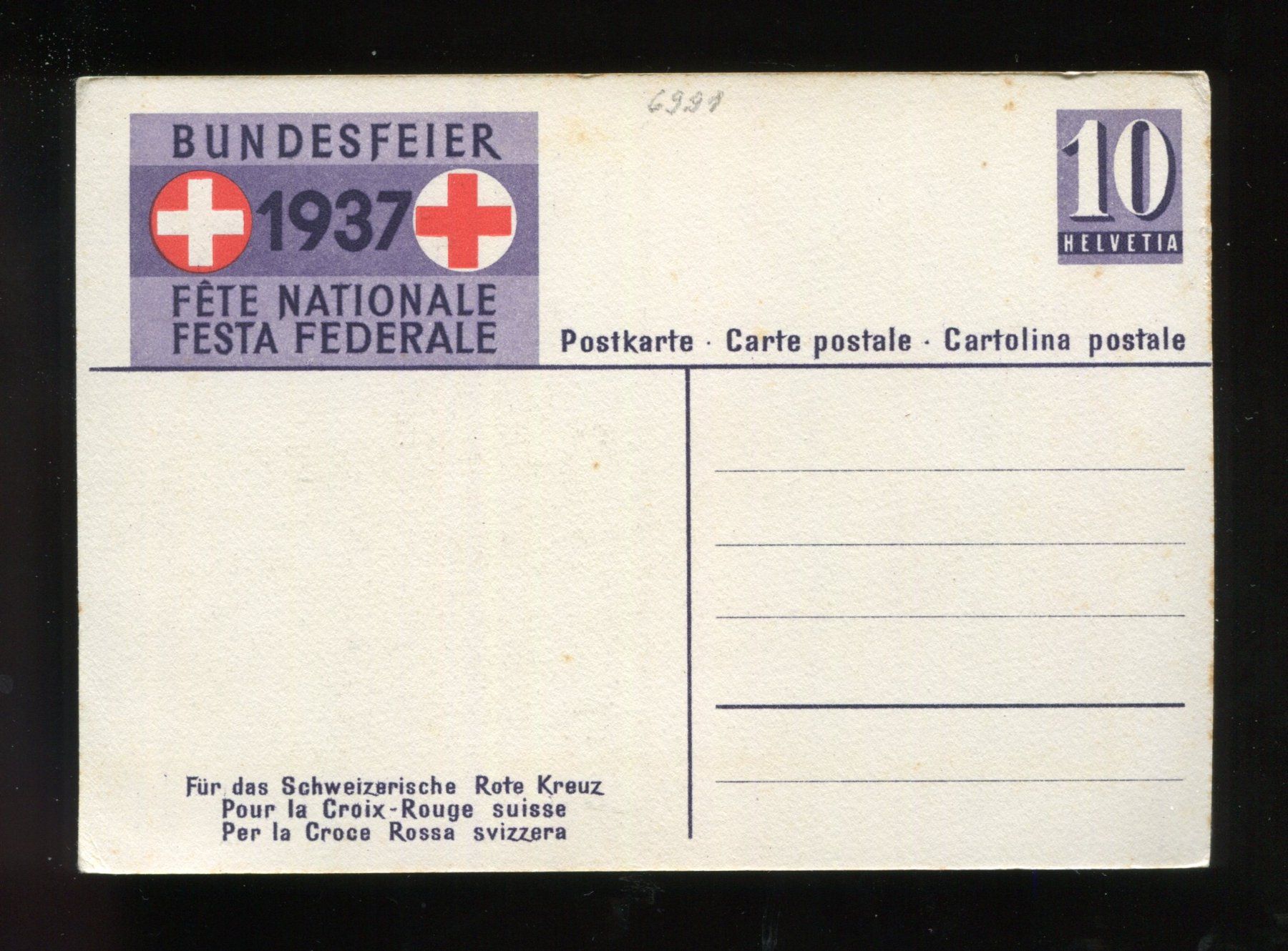 Cartoline postali: Bundesfeier 1937 – Usato da Aarau venduto da Elmaar41 1