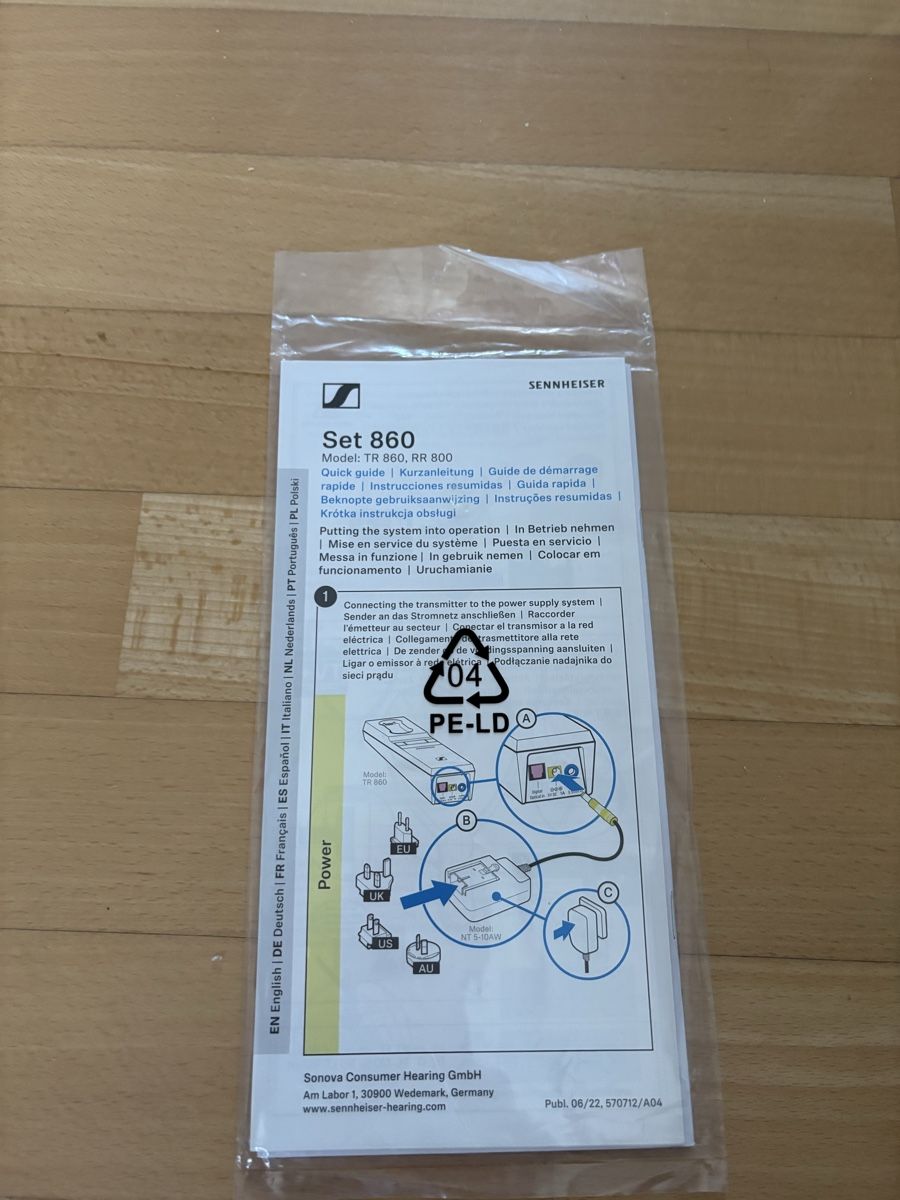 Sennheiser Cuffie: TV-Hörsystem (Set)52, Sennheiser Set 860 Digital Wireless da – Usato da Hergiswil NW venduto da annettelia 5