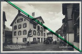 Muotathal. Gasthaus zur Post. Postauto.