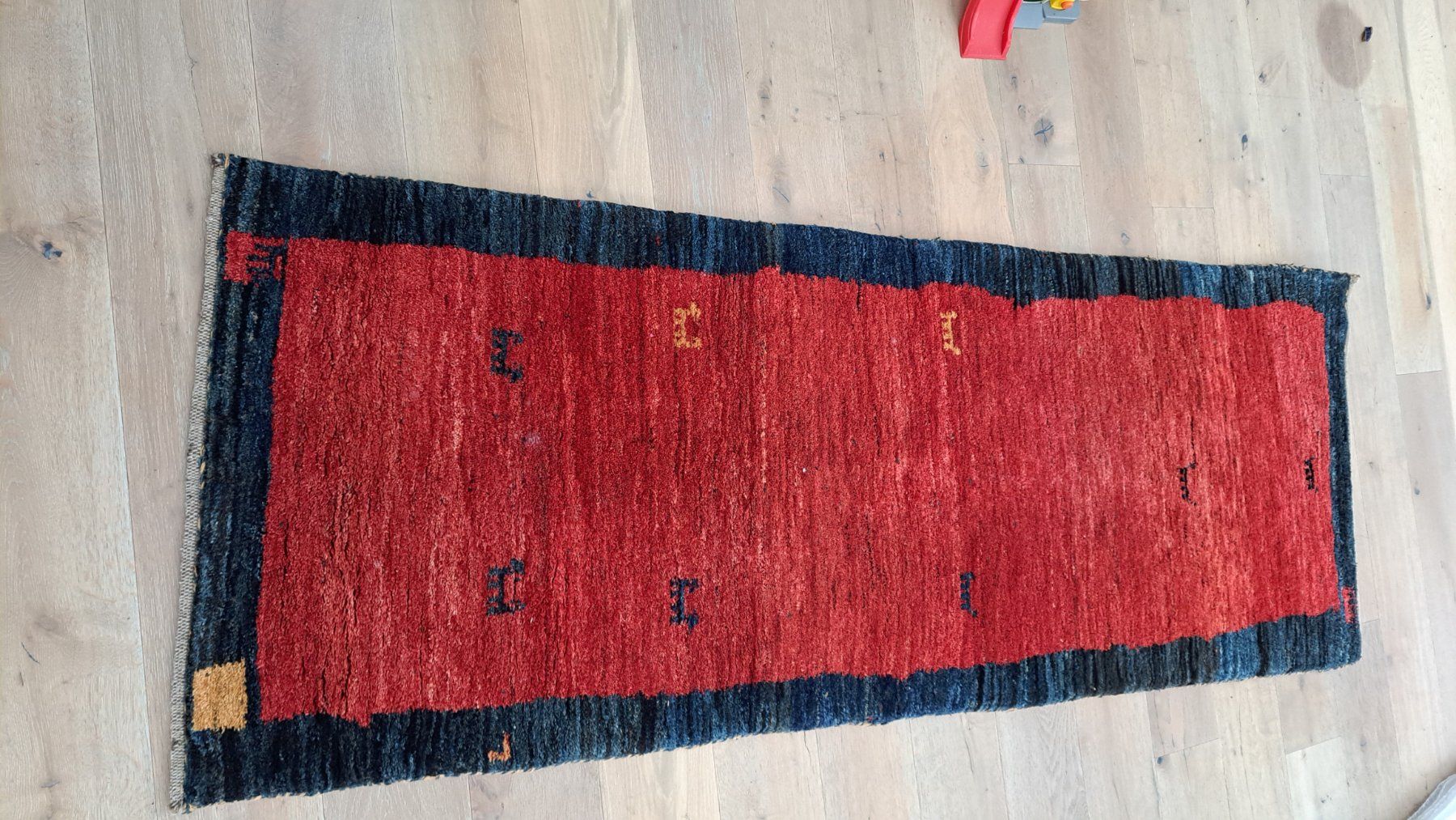 Gabbeh Tappeti: Gabbeh Orientteppich Läufer, Rot/Blau, Top! – Usato da Weggis venduto da Mercedes_09