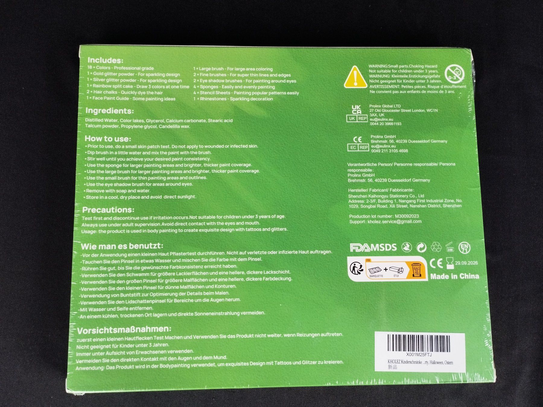 Make-up: KHOLEZ Gesichtsfarbe Kit – Nuovo (secondo la descrizione) da Schübelbach venduto da Restwert_Schubelbach 6