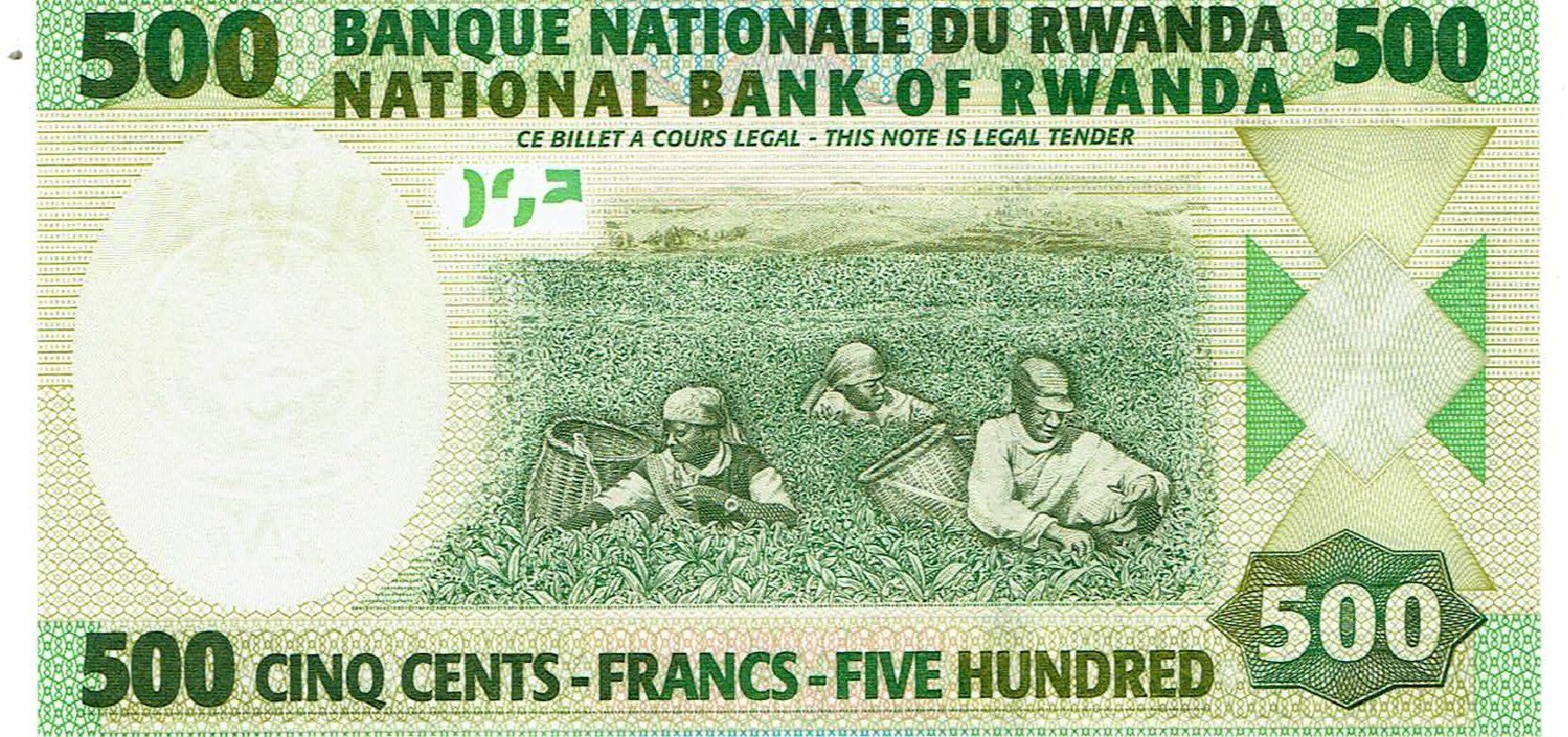 Banknoten: Rwanda 500 Francs 2008 P-34 UNZ – Neu (gemäss Beschreibung) aus Steffisburg von ber_8htf 1