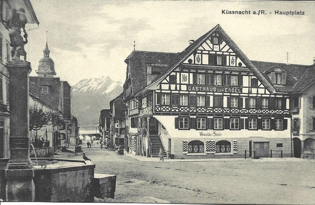 Cartoline postali: AK Küssnacht a/R – Usato da Appenzell venduto da mai25