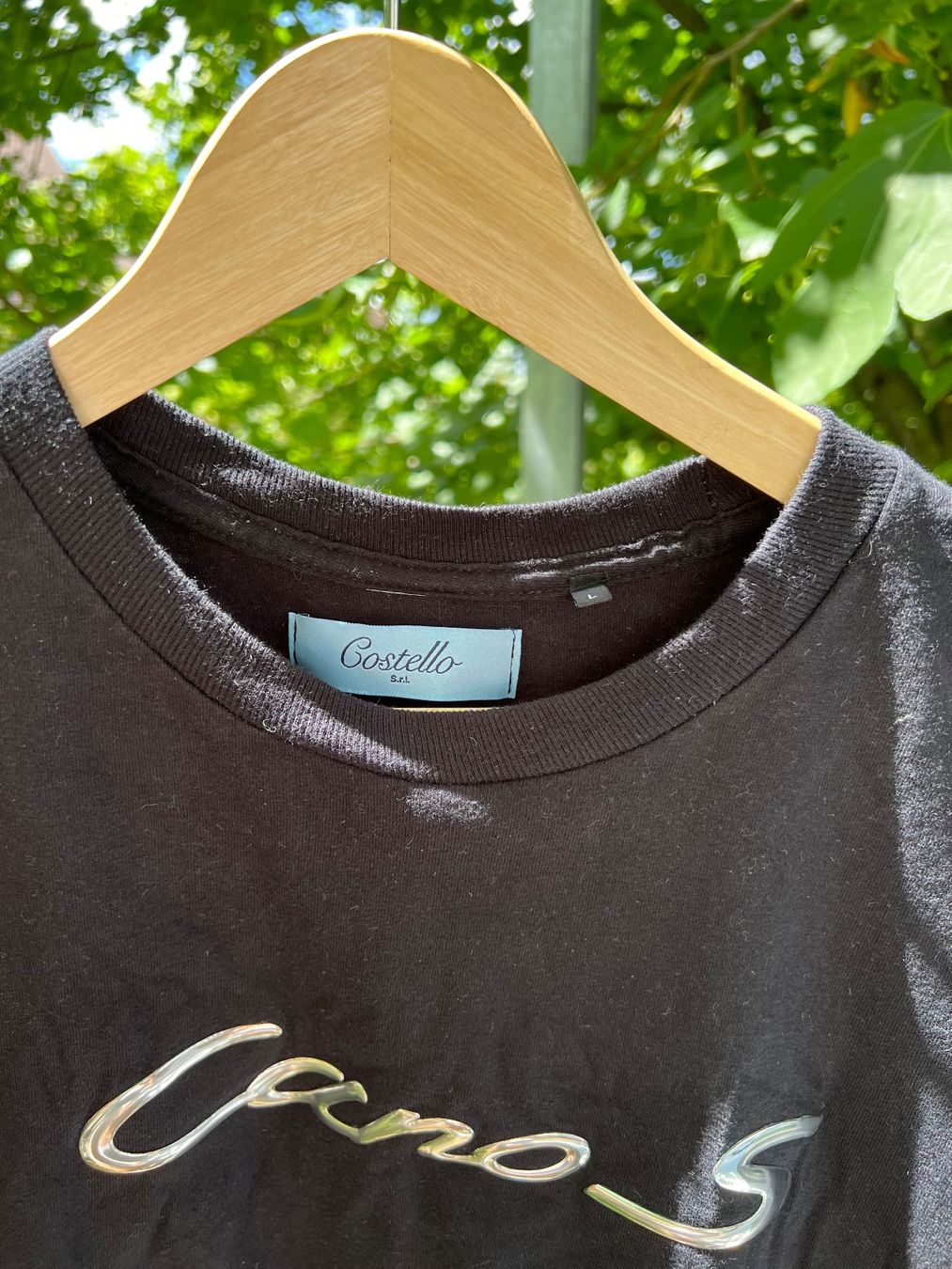 T-shirt: Schwarzes Costello T-Shirt Gr. L – Usato da Häfelfingen venduto da jul_g7r8 1