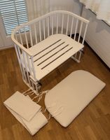 babybay Beistellbett Maxi weiss ink. Matratze, Fixleintücher