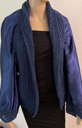 Cardigan Dunkelblau Glanz! Neu