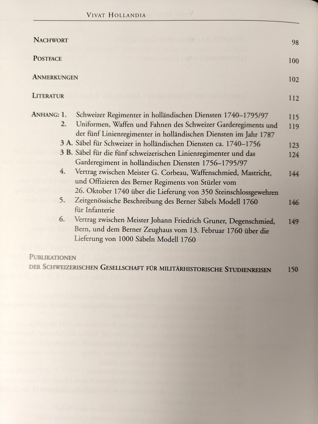 Schweizer Armee Uniformi: Buch, Zur Geschichte der Schweizer in holländischen Diensten – Usato da Bauma venduto da SwissMilitaria 4