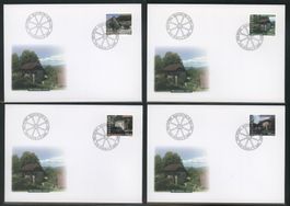 2002, Pro Patria, FDC, Einzelmarken