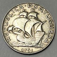 2.50 Escudos - Zweite Republik -Portugal-1951 (Silber .650)
