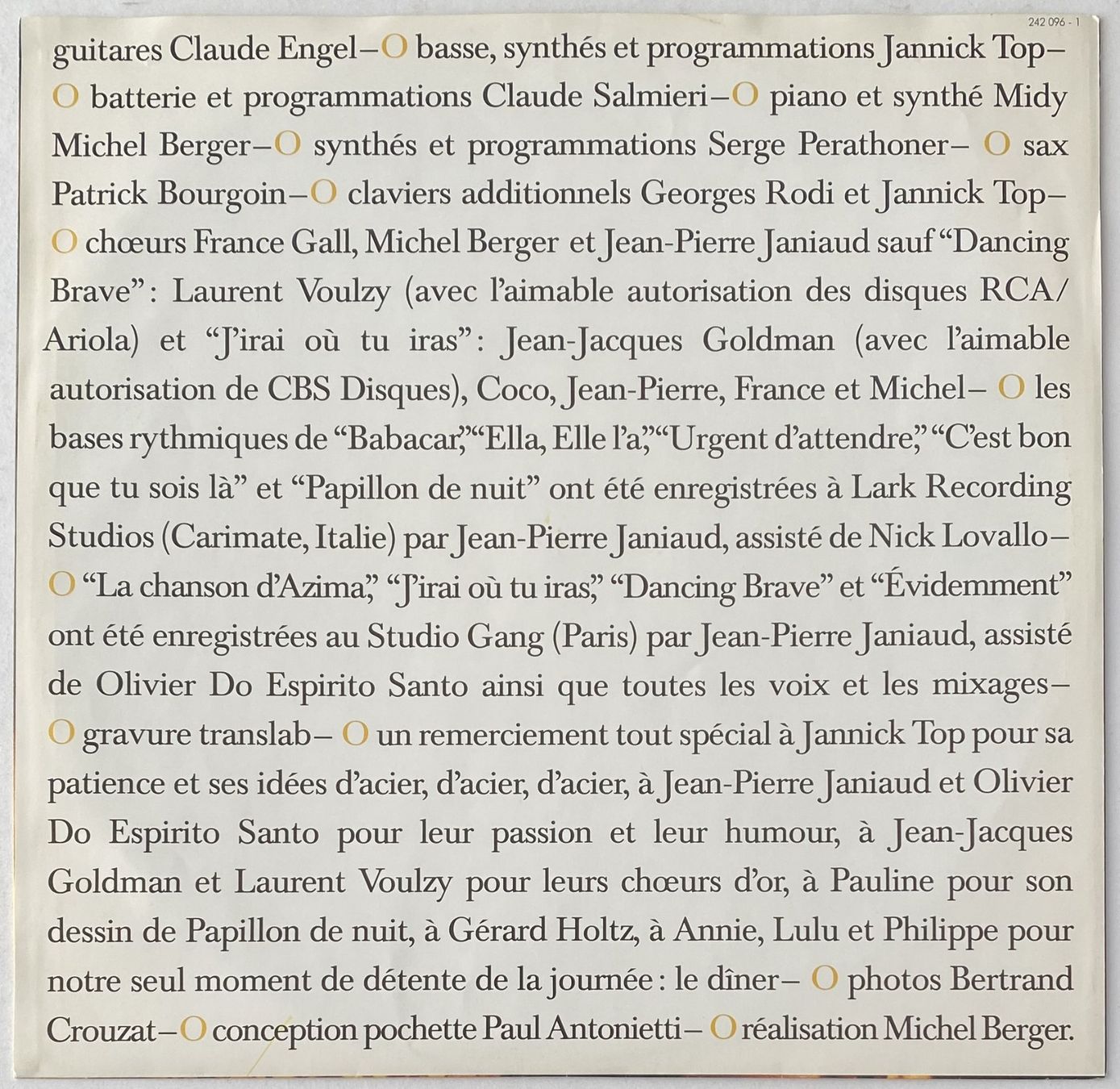 Dischi in vinile: France Gall, Babacar – Usato da Flums venduto da Empe1 3
