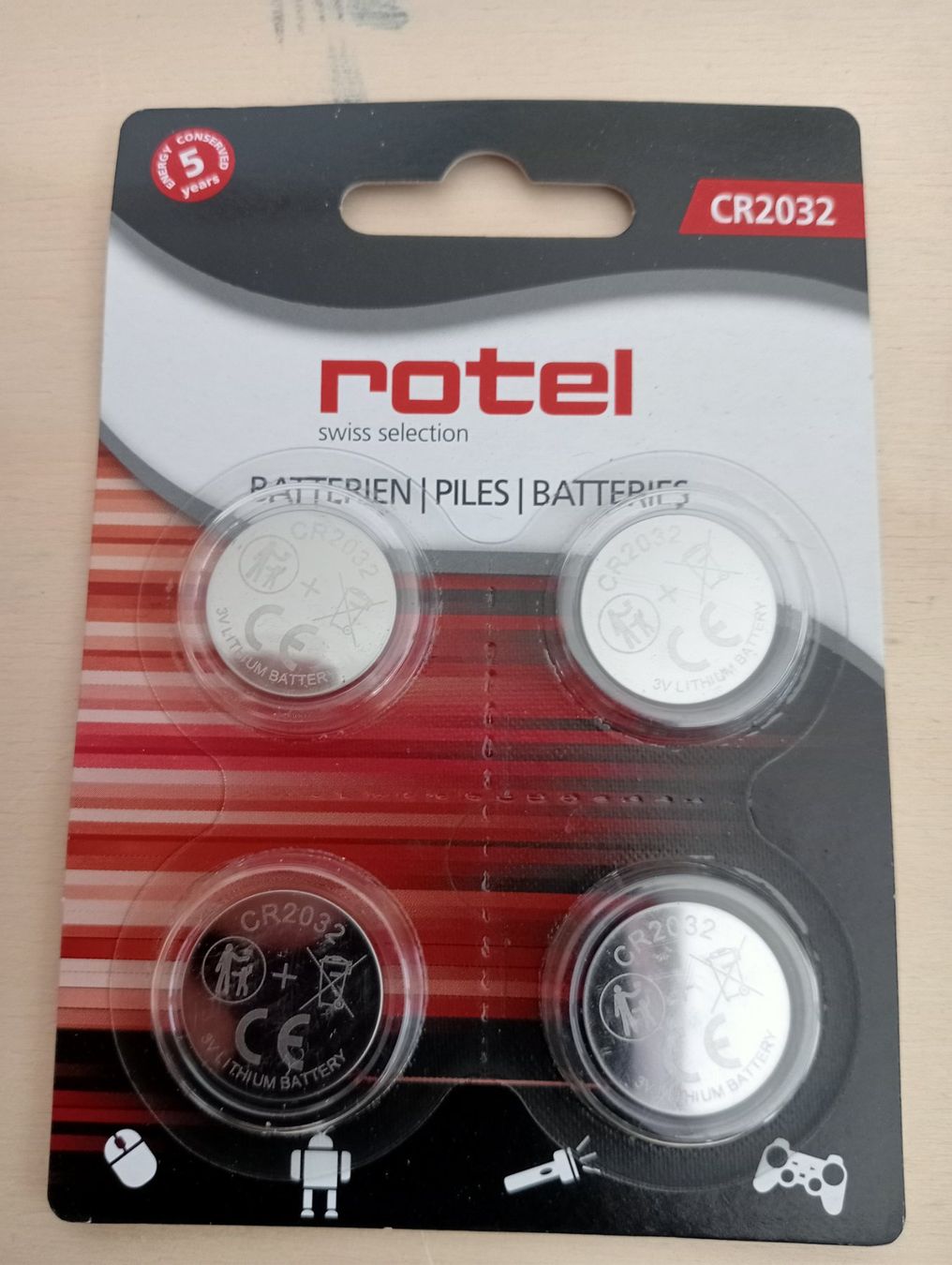 Caricatori & Batterie: Knopfbatterien 2032 4-er Pack – Nuovo e nell'imballaggio originale da Grüningen venduto da Urtica