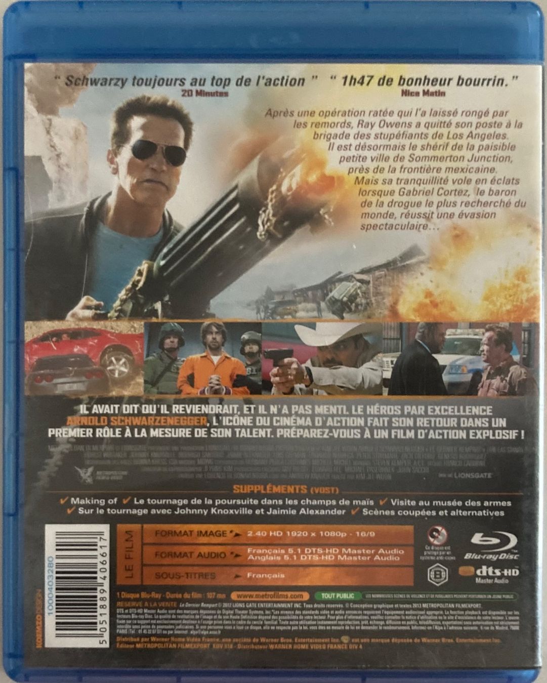 Tutti i DVDs: ARNOLD SCHWARZENEGGER - LE DERNIER REMPART – Usato da Poliez-Pittet venduto da Newtown-Records 1