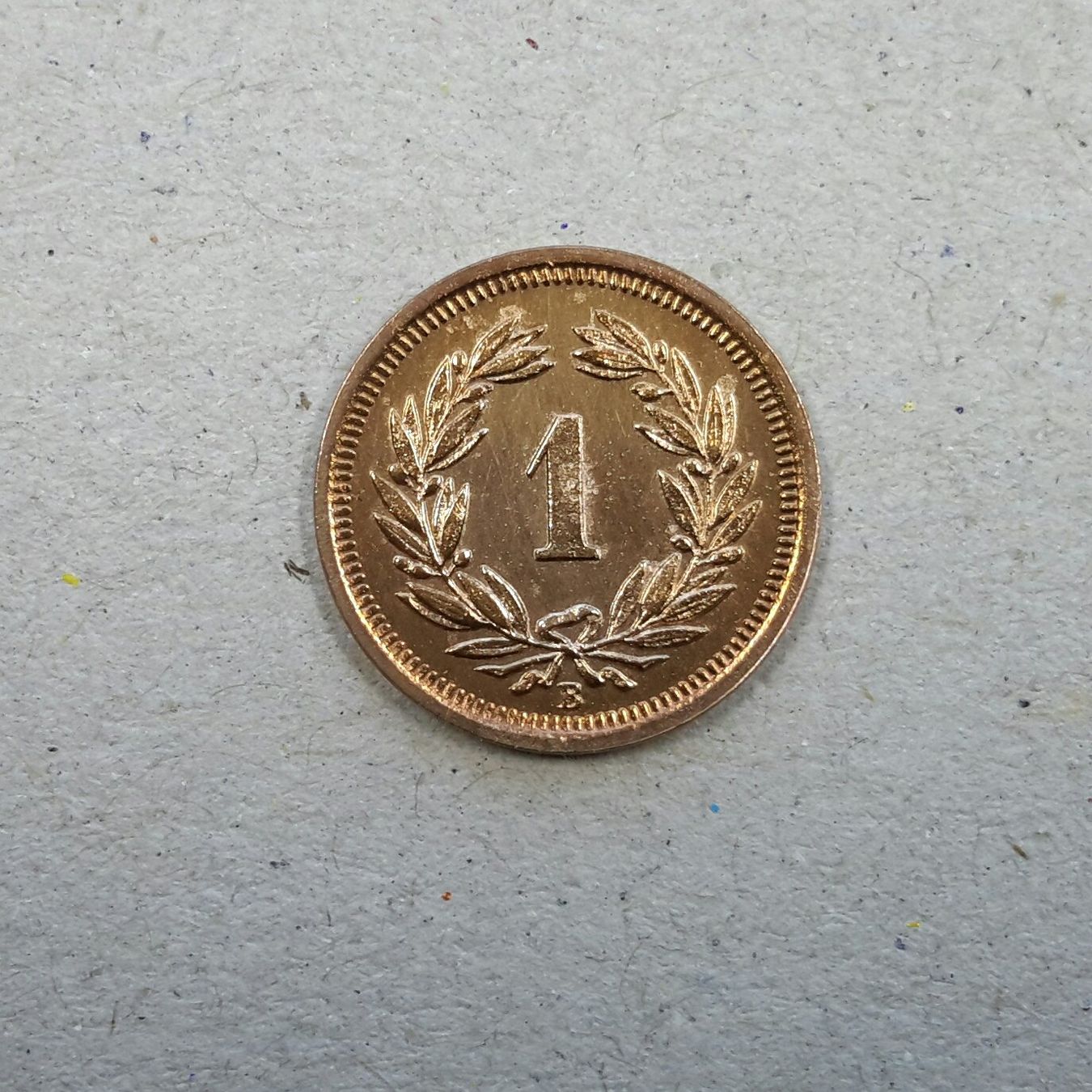 Tutti le monete: 1 Rappen 1917 , Bronze . – Usato da Burgdorf venduto da Olli.34 1