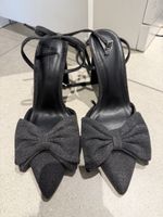 Bershka High Heels mit Schleife grau Neu