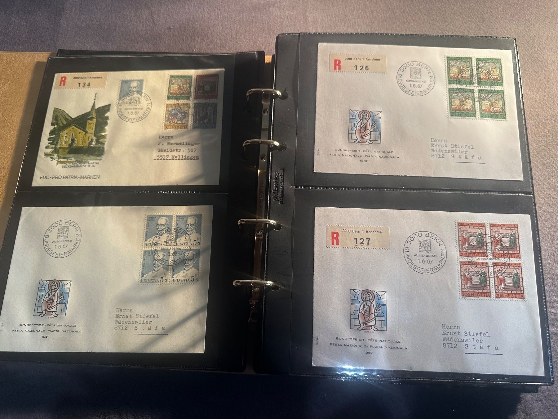Tutti i francobolli: Sammlung Briefe, FDC usw. Schweiz – Usato da Stettfurt venduto da 2442 3