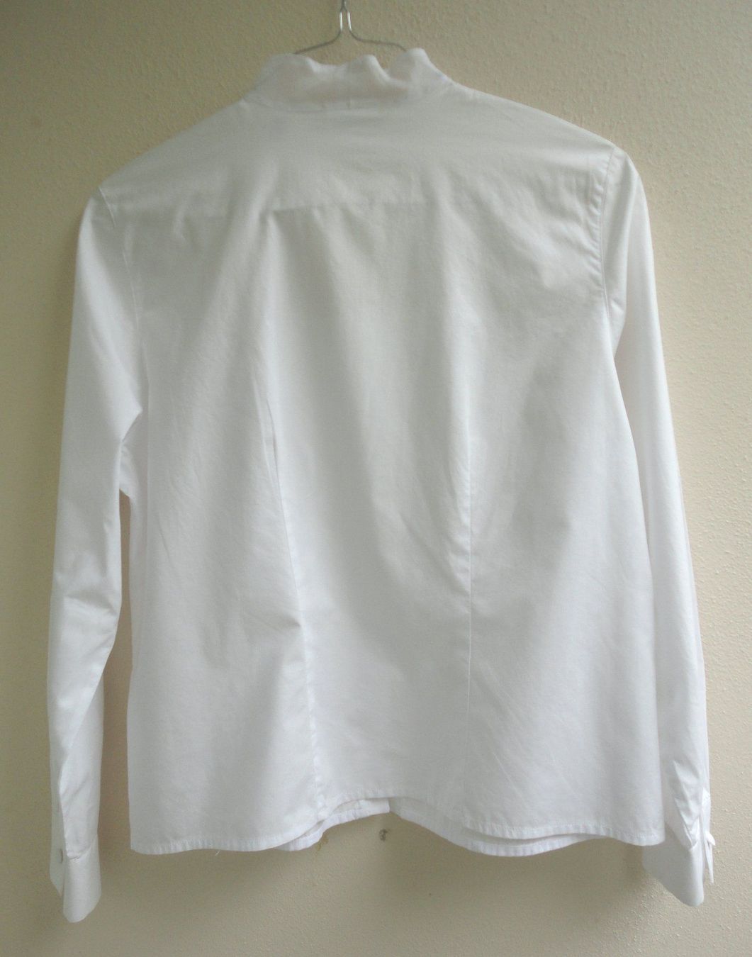 Madeleine Camicette: Madeleine Damenbluse Baumwolle m.transparentem Chiffon Gr.40 – Usato da zürich venduto da parts5060 4
