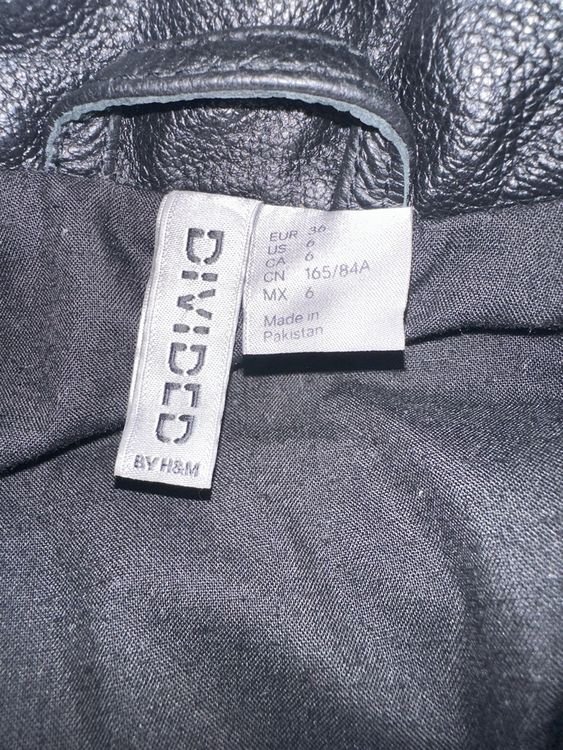 H&M Giacche: Schwarze neue Lederjacke Gr. 36 cool & stylisch – Nuovo (secondo la descrizione) da Zürich venduto da Herbion1 5