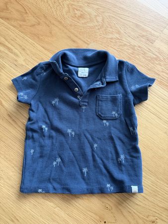 Kurzarm Poloshirt bedruckt Grösse 86