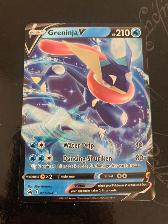POKÉMON GRENINJA V Fusion Strike 073/264 [Full Art Holo Ultra Rare