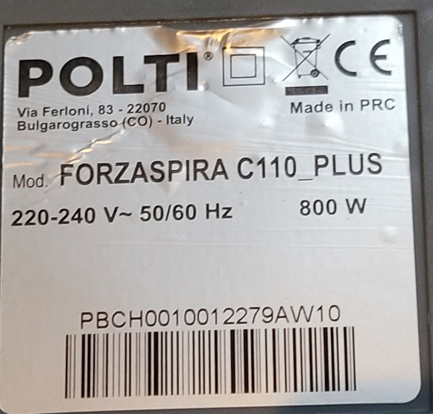 Polti Aspirapolveri & Accessori: Staubsaugertank zu Polti Forzaspira C110 Plus – Usato da Zürich venduto da Avd 8