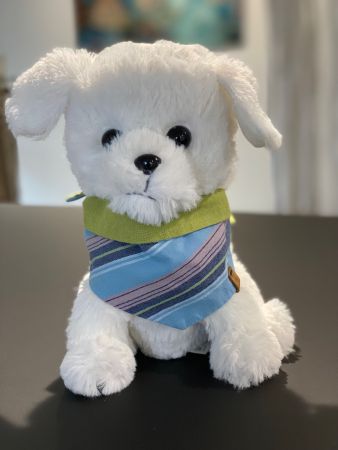 Halstuch Bandana für einen kleinen Hund - Streifen