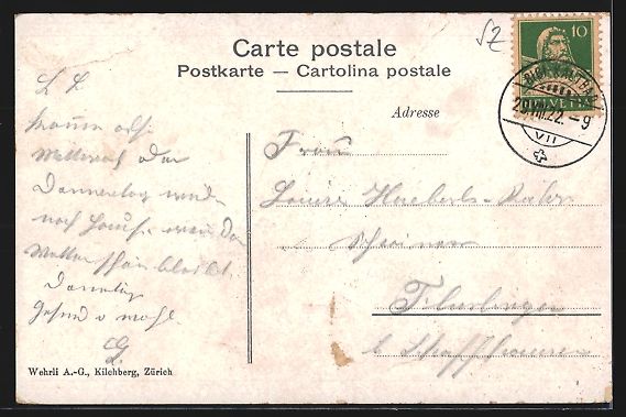 Cartoline postali: Rigi-Klösterli, Teilansicht und First – Usato da Berlin venduto da bartko-reher 1