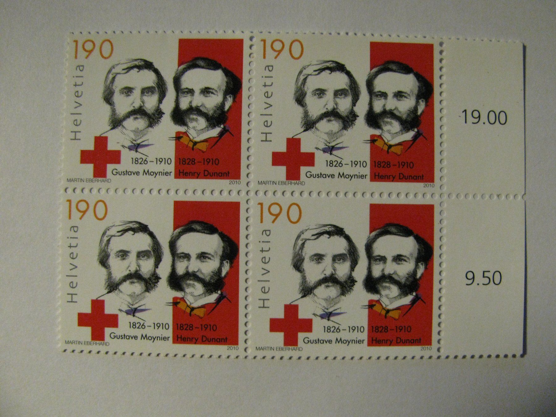 Tutti i francobolli: 4er Block postfrisch 2010 – Nuovo (secondo la descrizione) da Biel/Bienne venduto da QBORNES63