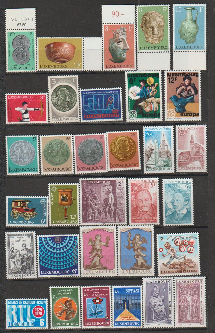 Alle Briefmarken: Luxembourg Timbres divers – Neu und originalverpackt aus Crans-Montana von kira56