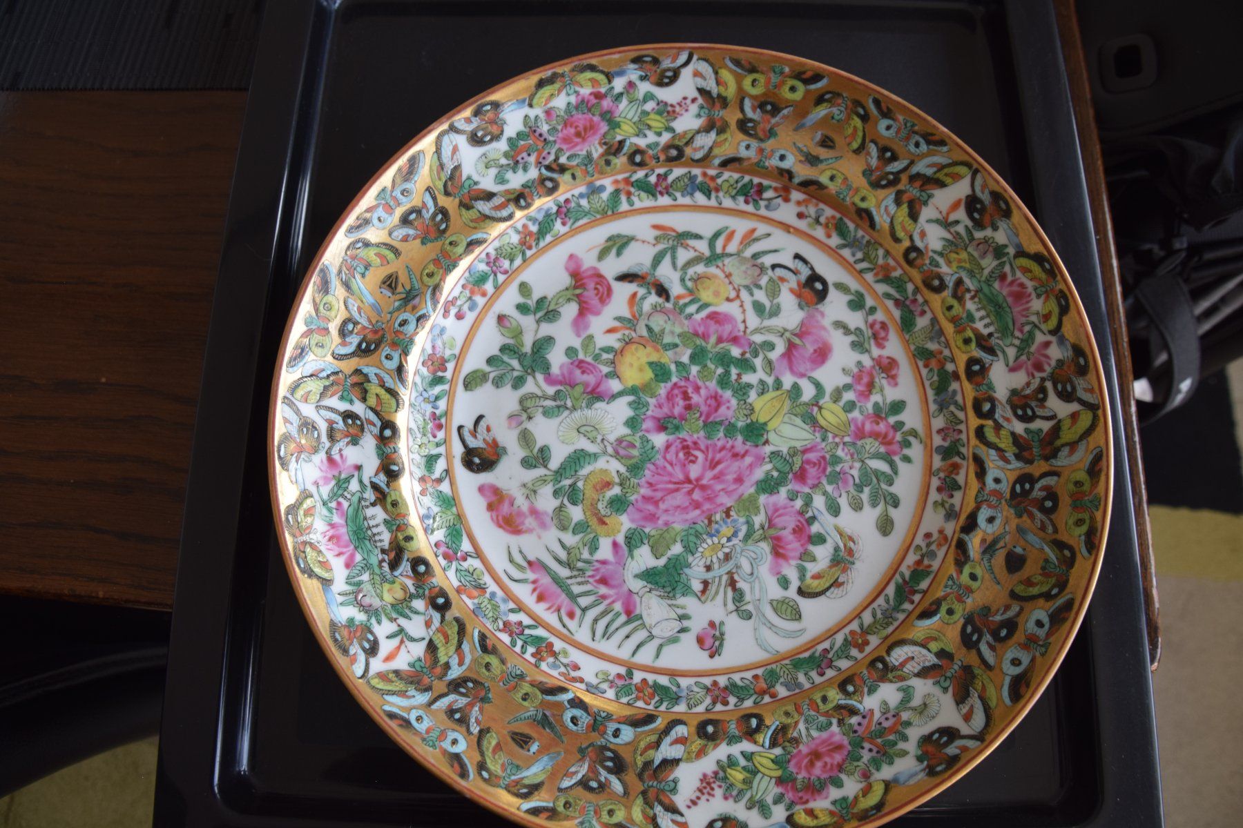 Piatti: Antiker Chinesischer Teller mit Blumenmuster, Vintage! – Usato da Luzern venduto da SosoNana 4