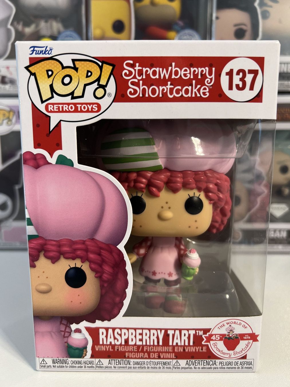 Funko Statuette: Funko POP! Retro Toys Raspberry Tart – Nuovo e nell'imballaggio originale da Le Mouret venduto da perfectbijou