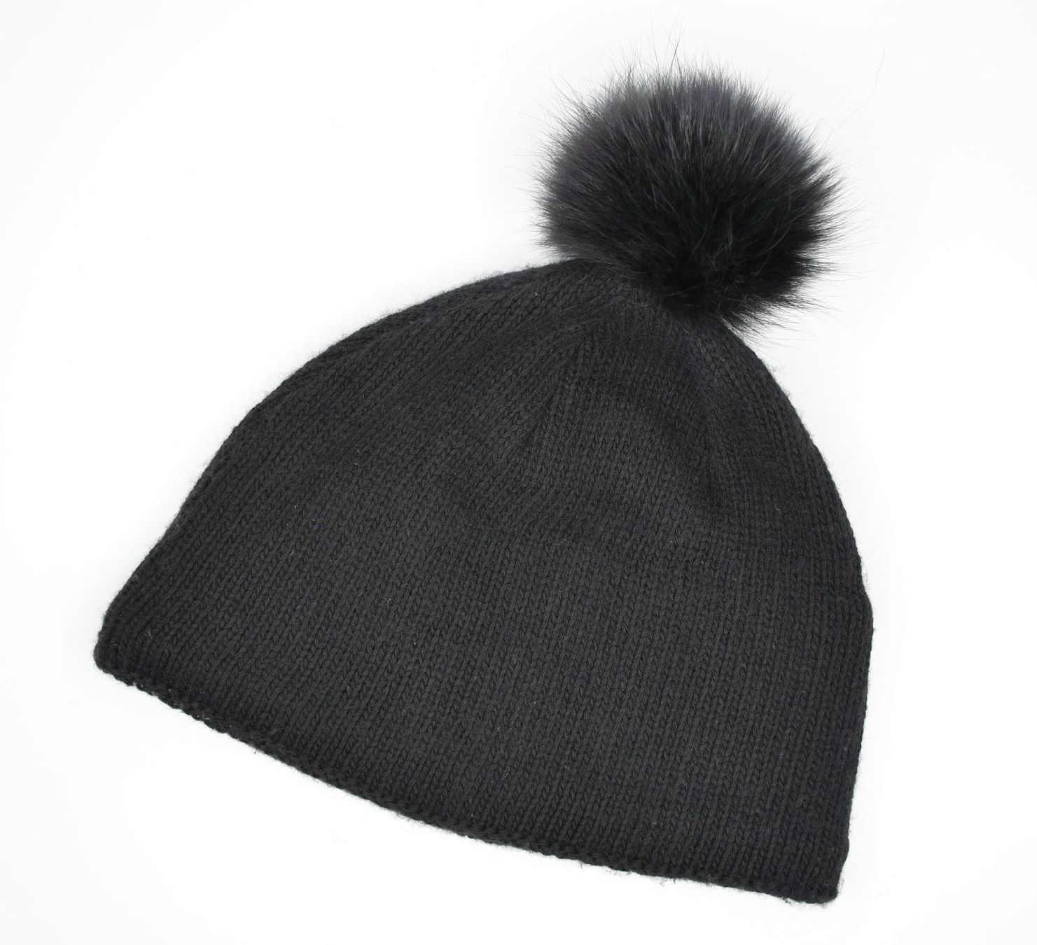 Hüte, Mützen & Caps: Strickmütze schwarz mit Bommel – Gebraucht aus Dürnten von pema28 1