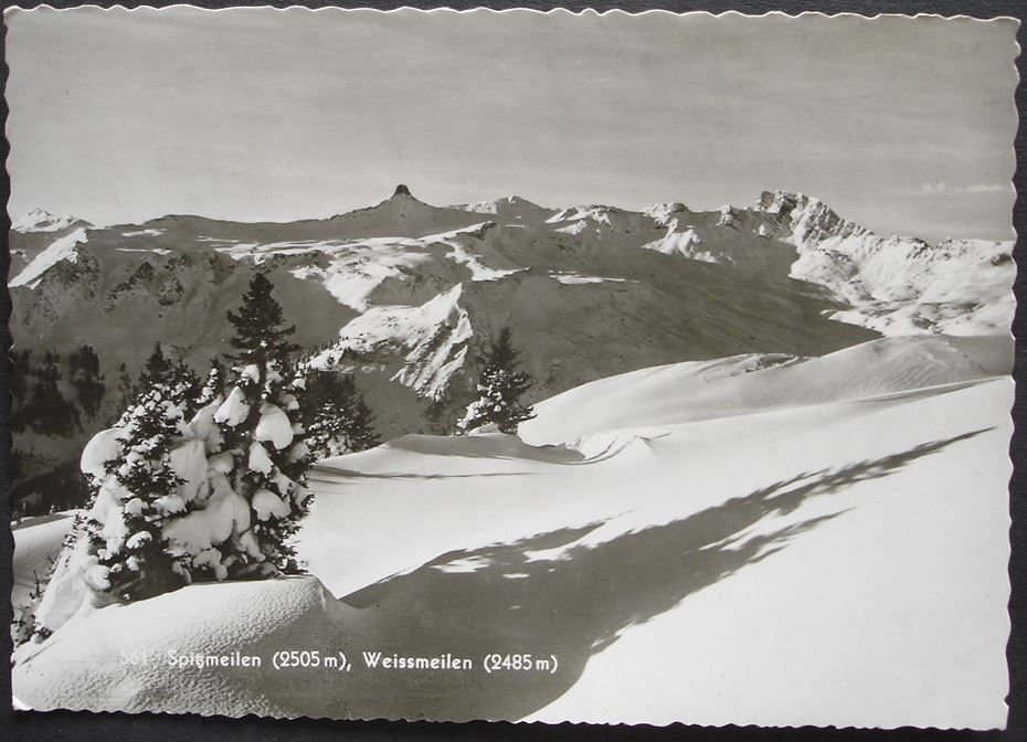 Cartoline postali: FLUMSERBERG Spitzmeilen und Weissmeilen – Usato da Jona venduto da philajona