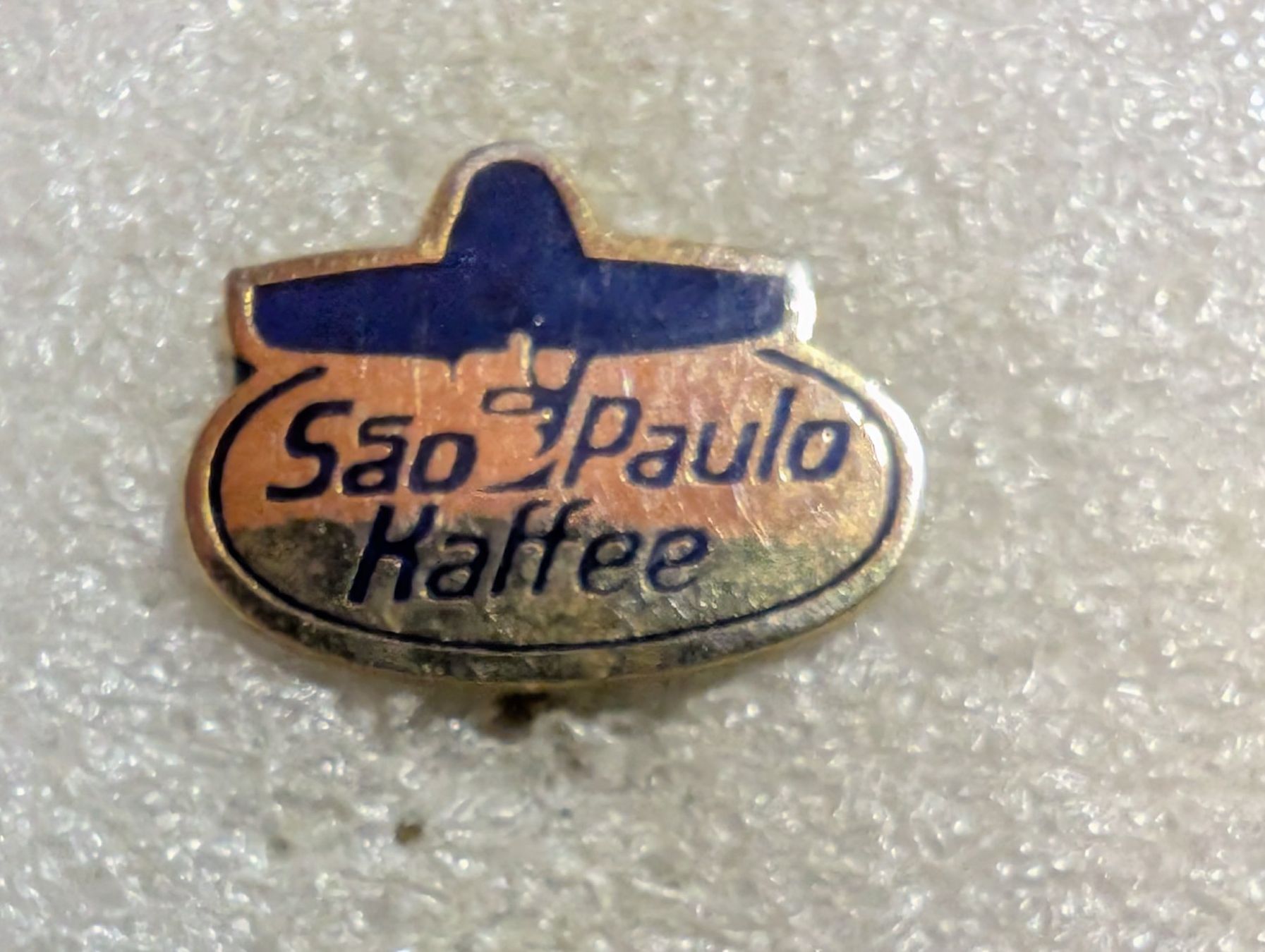 Placchette & Badge: Ansteckpin 243: Sao Paulo Kaffee – Usato da Oppligen venduto da Pin-Fall-Shop