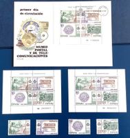 1981 Spanien Postmuseum  FDC + Block **+ET + Satz**