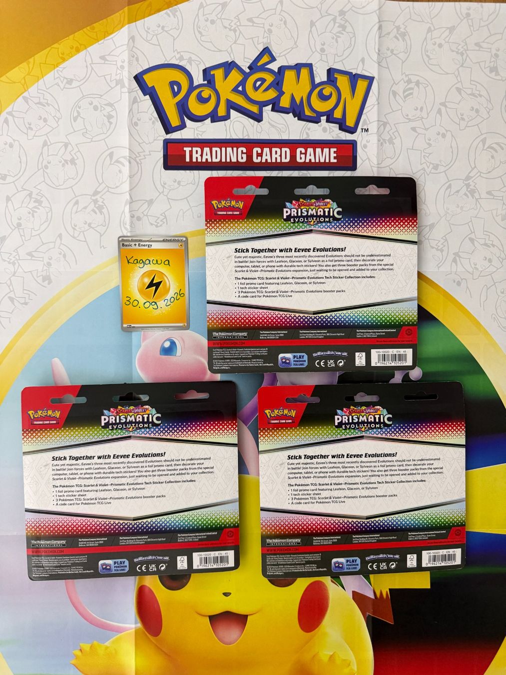 Pokémon Cartes à collectionner: 3x Prismatic Evolutions 3er Blister Set en – Neuf avec emballage d'origine à Dietikon par Kagawa 1