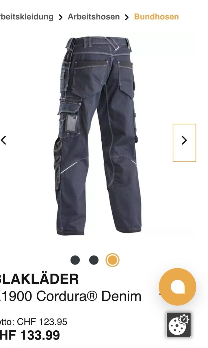 Jeans: Arbeitsjeans Cargo Gr M – Neu (gemäss Beschreibung) aus Horn von aCtutoNR 5