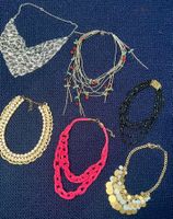 Edler Modeschmuck 6 Ketten neuw und ant. Schmuck Collier