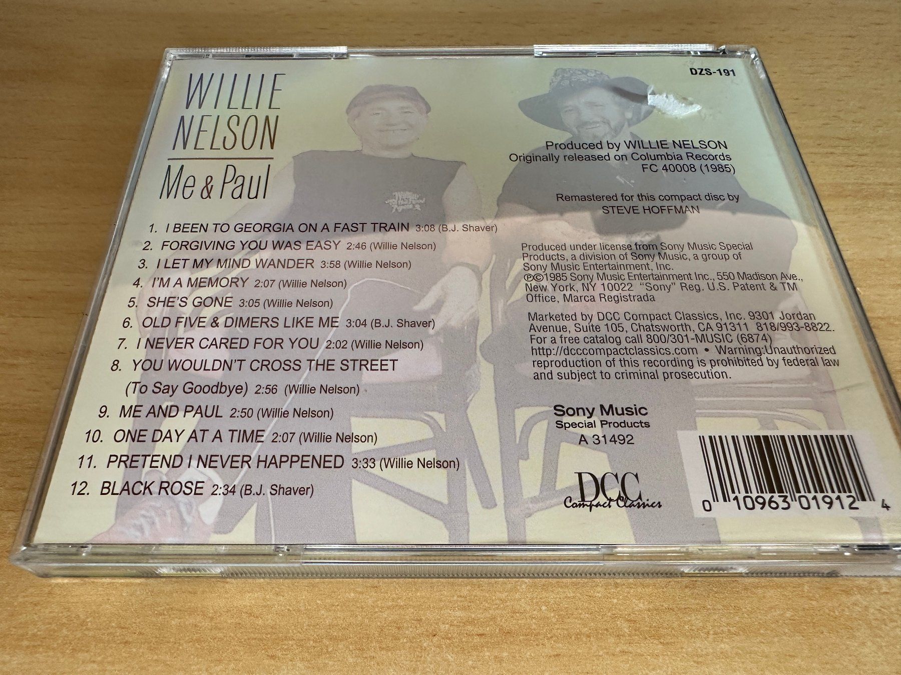 CD: A1 Willie Nelson – Me & Paul – Usato da Rikon im Tösstal venduto da Alpenmutz 1